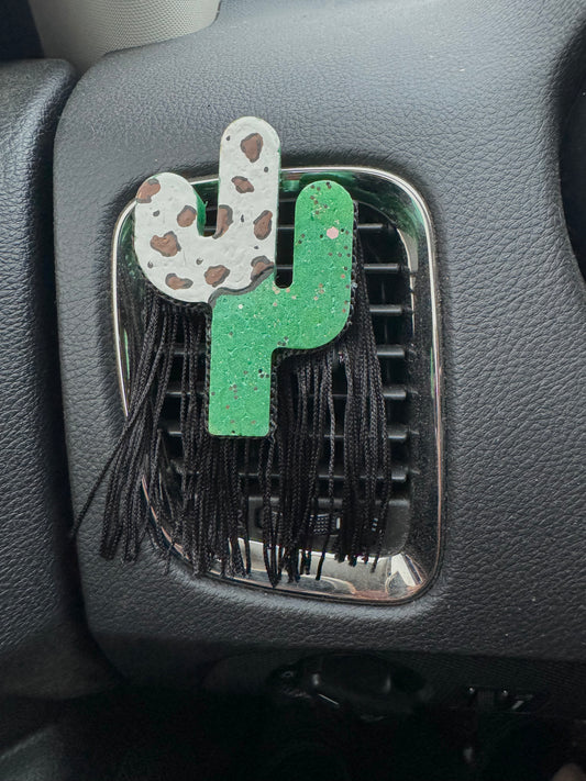 Leopard Cactus Vent Clip